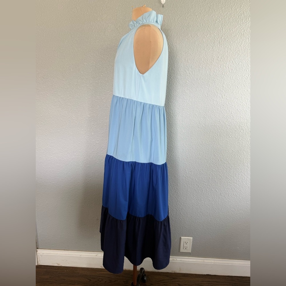 SSYS The Regan Maxi Colorblock Tiered Dress Size Small - Picture 4 of 9